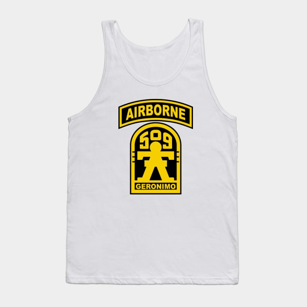 Mod.5 Geronimo 509th Airborne Parachute Infantry Tank Top by parashop